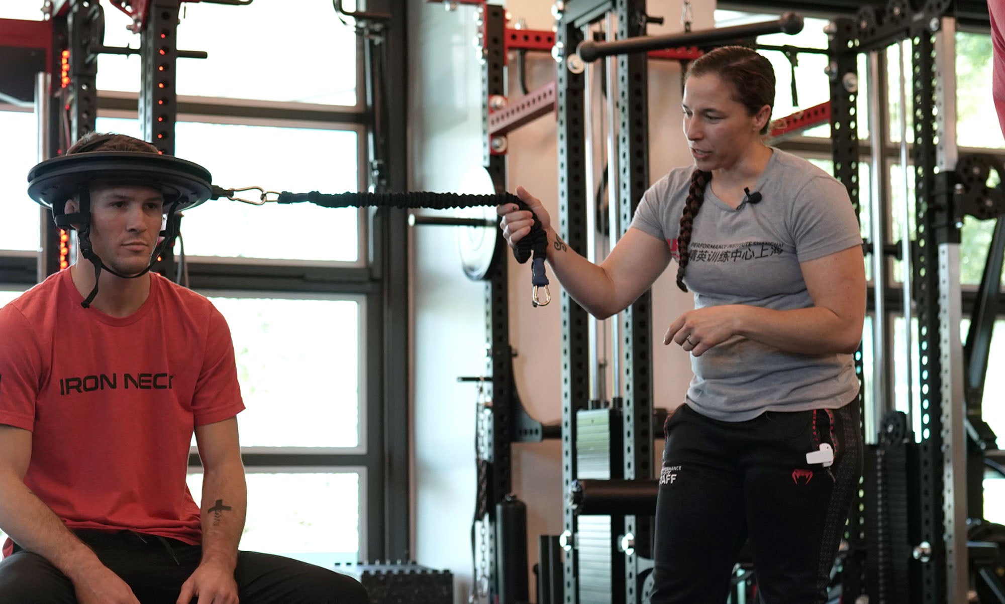 Iron Neck being used by UFC Performance Institute